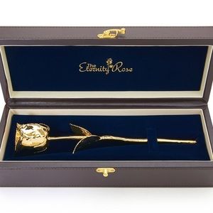 24kt gold dipped rose.